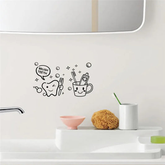 Bubble Shower Wall Decal – Bathroom Door & Mural Sticker Decor