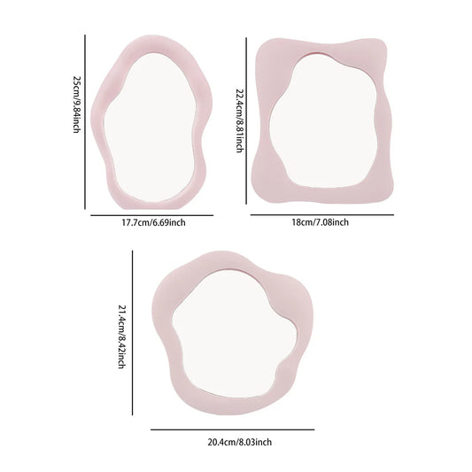 Aesthetic Tabletop Makeup Mirror – Bedroom & Desk Decor