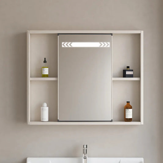 LED Bathroom Mirror Cabinet – Wall-Mounted with Defogger & Adjustable Shelf